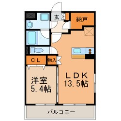 ビバーチェの物件間取画像